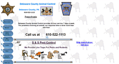 Desktop Screenshot of delawarecountyanimal.com