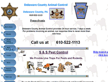 Tablet Screenshot of delawarecountyanimal.com